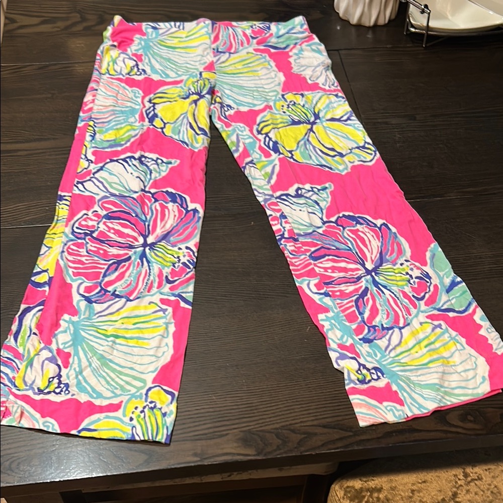 Lilly Pulitzer Vibrant Floral Straight Leg Pants